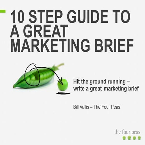 Marketing brief – cheat sheet