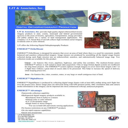 Digital Orthophotography Production