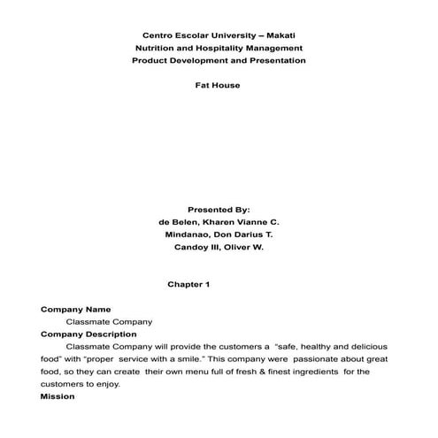 Marketing business plan