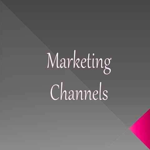 Marketing channels and Wholesaling/Retailing