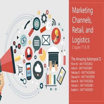 Marketing channels, retail, and logistics