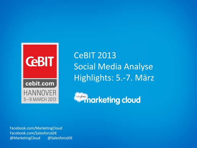 CeBIT 2013 Social Media Analyse - H...