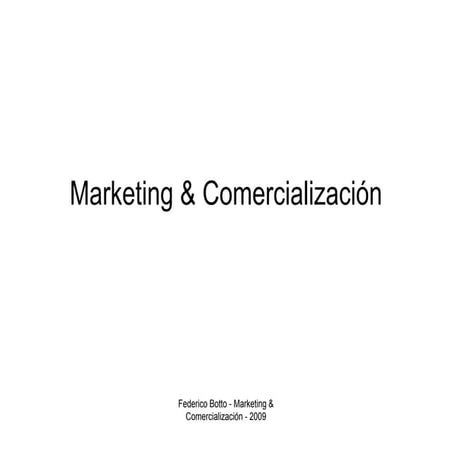 Marketing & Comercializacion