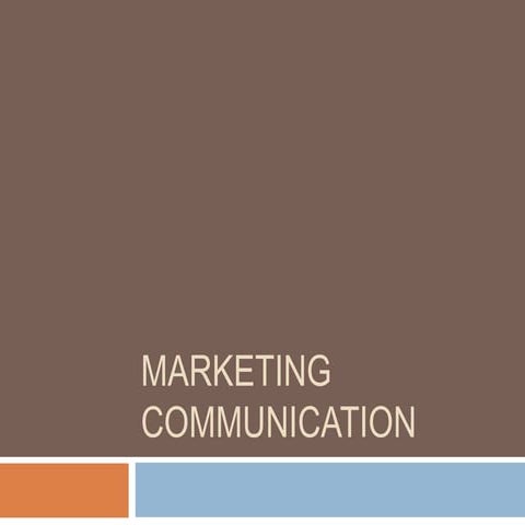 Marketing communication