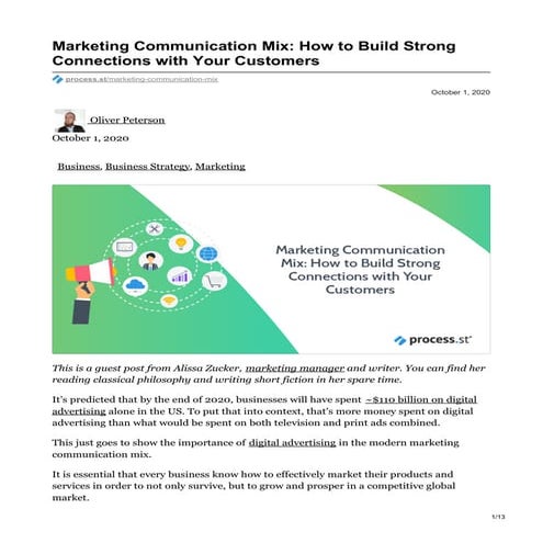  Marketing Communication Mix: How to Build Strong Connections with Your Custo...