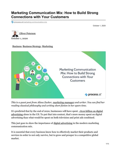 Introduction to marketing | PDF