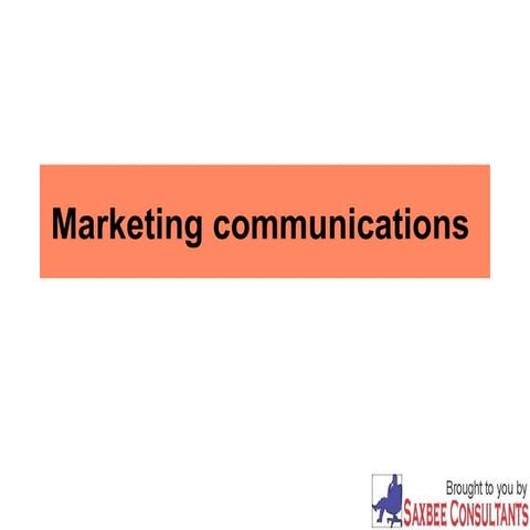 Marketing communications