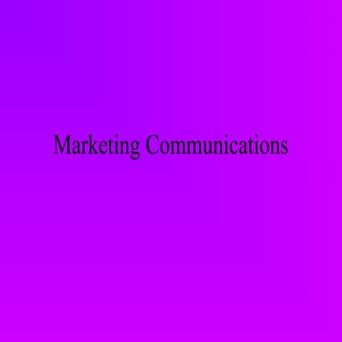 Marketing communications (1)