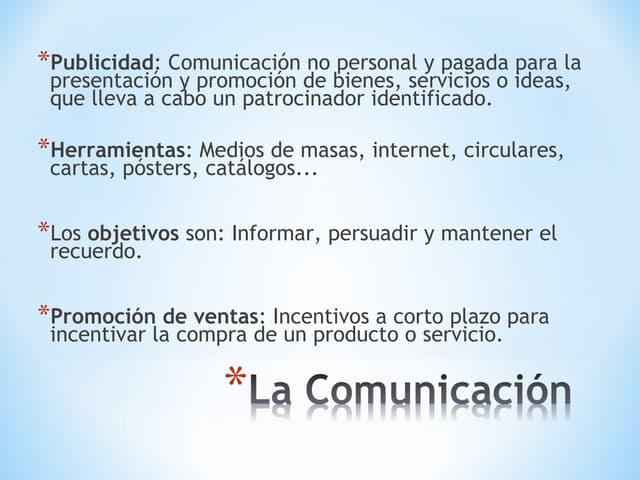 Marketing comunicacion
