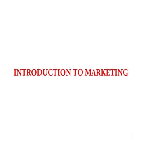 Marketing concepts