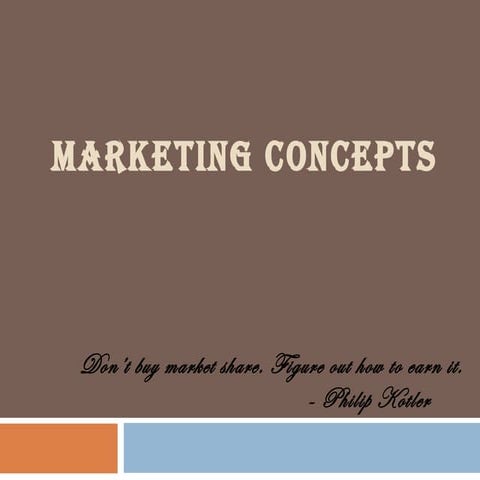 Marketing concepts 2
