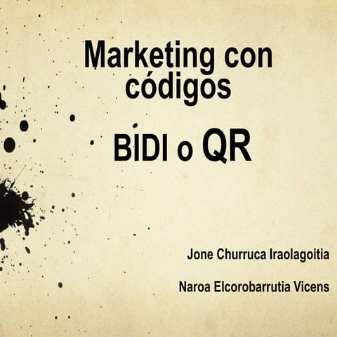 Marketing con códigos bidi o qr (2.actividad) PPT