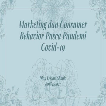 Marketing & Consumer Behavior