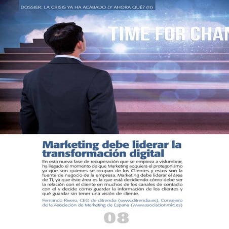 Marketing debe liderar la transformación digital