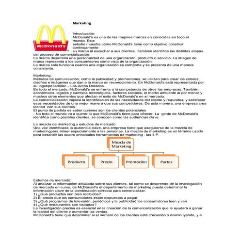 Marketing de mc donald