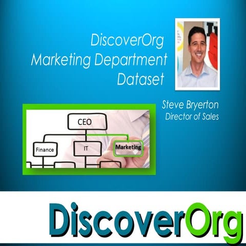DiscoverOrg Marketing Department Dataset Webinar