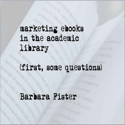 Marketing Ebooks - LJ Summit 2011