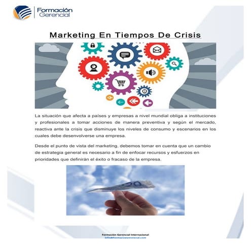 21 Recomendaciones Para Gestionar Marketing en Tiempos de Crisis