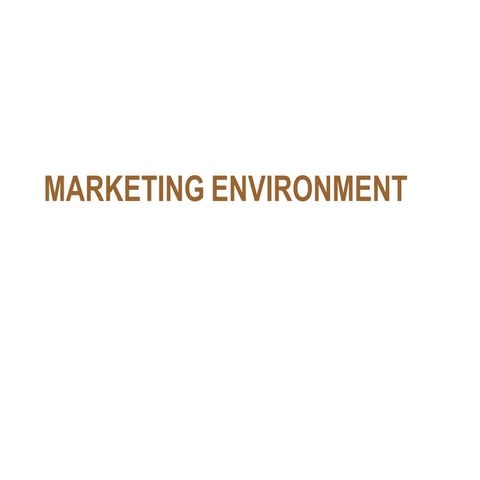 Marketing environment