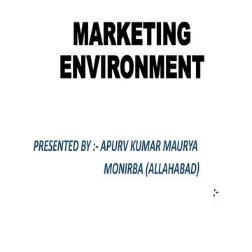 Marketing environment