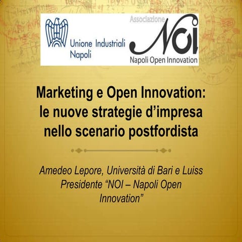 Marketing e open innovation 
