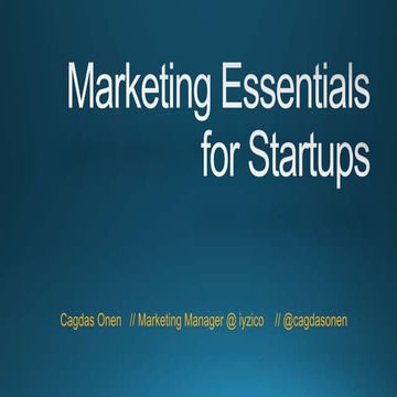 Marketing Essentials for Startups 