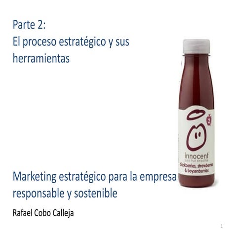 P2 Marketing estratégico para la empresa responsable y sostenible Rafael Cobo