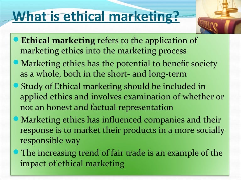 Marketing ethics