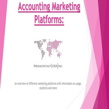Accounting Marketing Platforms part 3 of 4