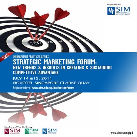 SIM Strategic Marketing forum 14-15 July