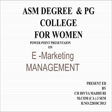 Marketing  G KAVYA.ppt