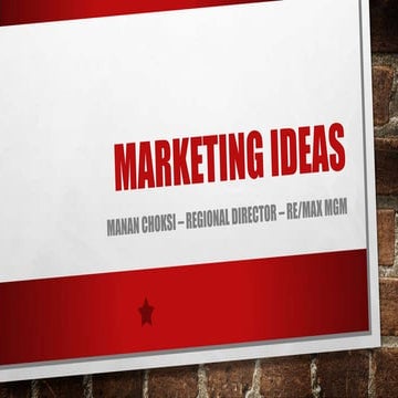 Marketing Ideas for Real Estate Brokers
