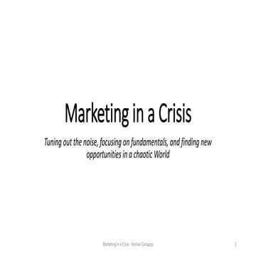 Marketing in a Crisis | PPTX