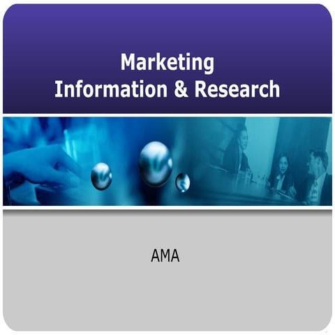 Marketing information & research  @3 27-07c