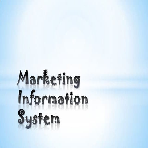 Marketing information system