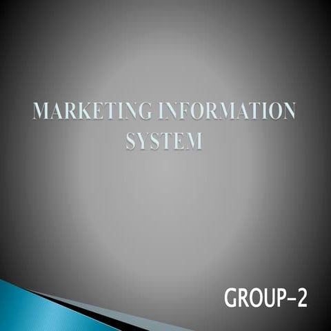 Marketing information system