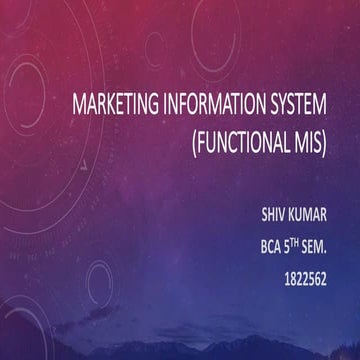 Marketing information system