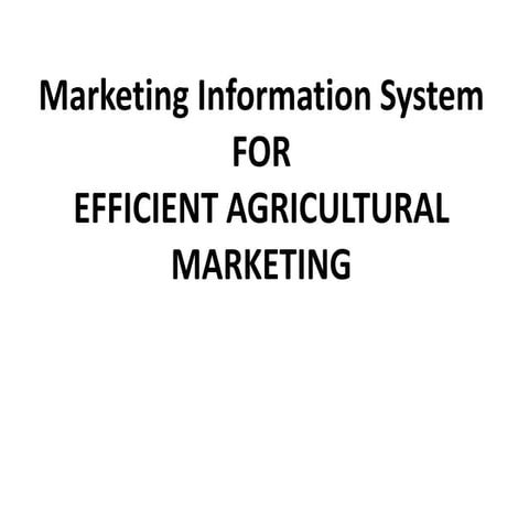 Marketing intelligence system