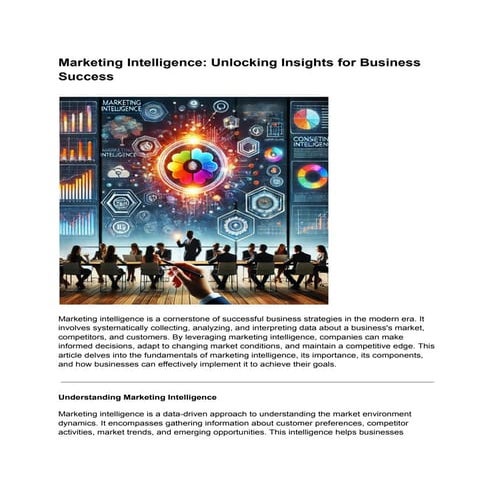 Marketing Intelligence_ Unlocking Insights for Business Success.pdf