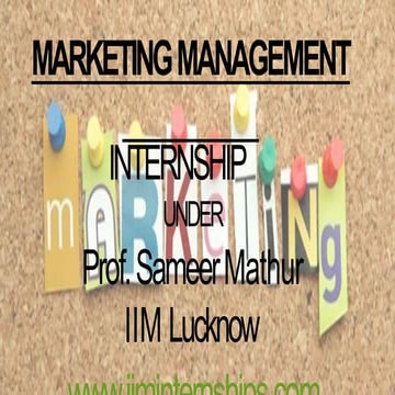 Marketing intern ppt