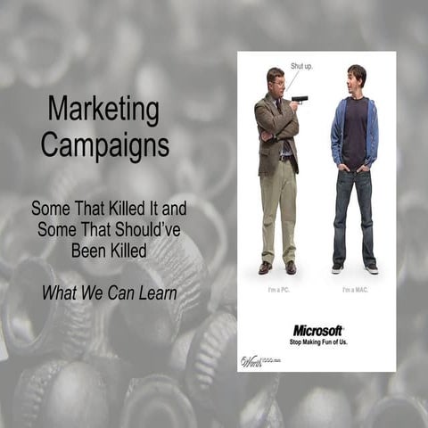 Marketing That Killed (and some that should have been killed)