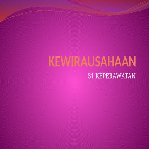 MARKETING_Kewirausahaan dalam keperawatan