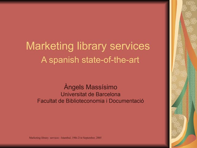 Marketing library services   istambul