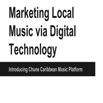 Marketing local music via digital technology