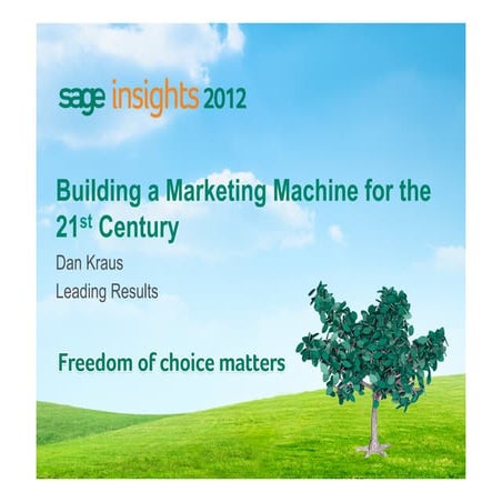 Marketing machine for 21st century final