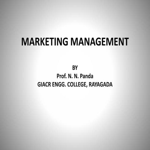 Marketing management