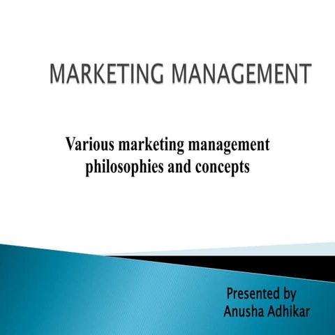 Marketing management
