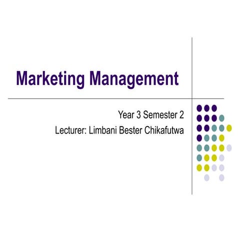 Uderstanding Marketing Management Globally