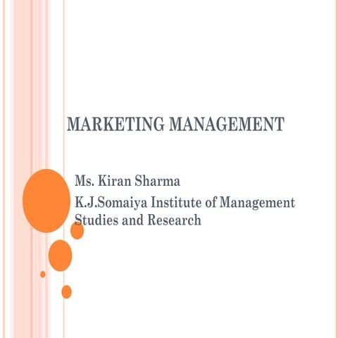 Marketing management 01