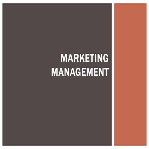 Basic Marketing Management